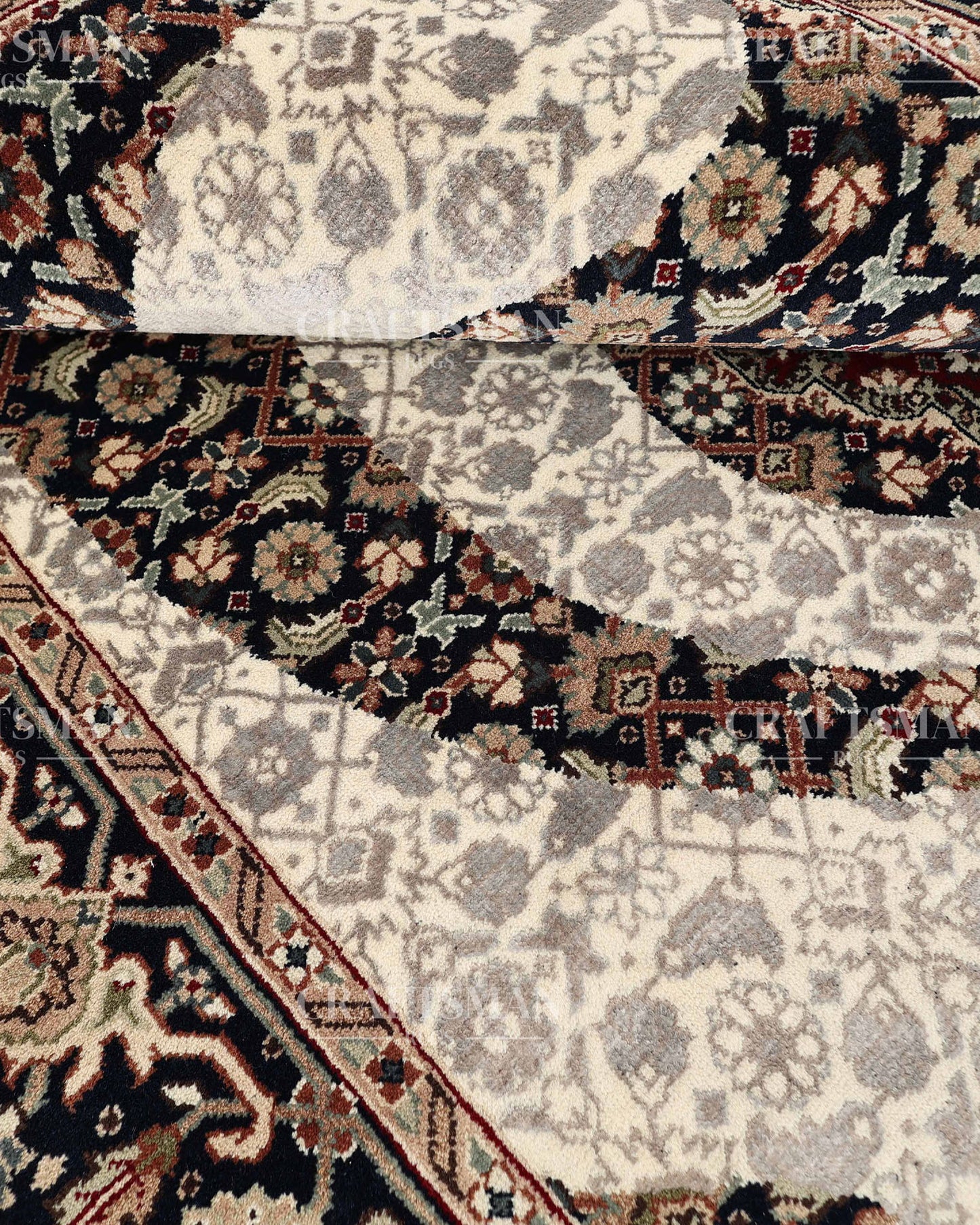 4.6x6.8 feet Vintage Hand-Knotted Wool Rug | One-of-a-Kind | Craftsman Rugs