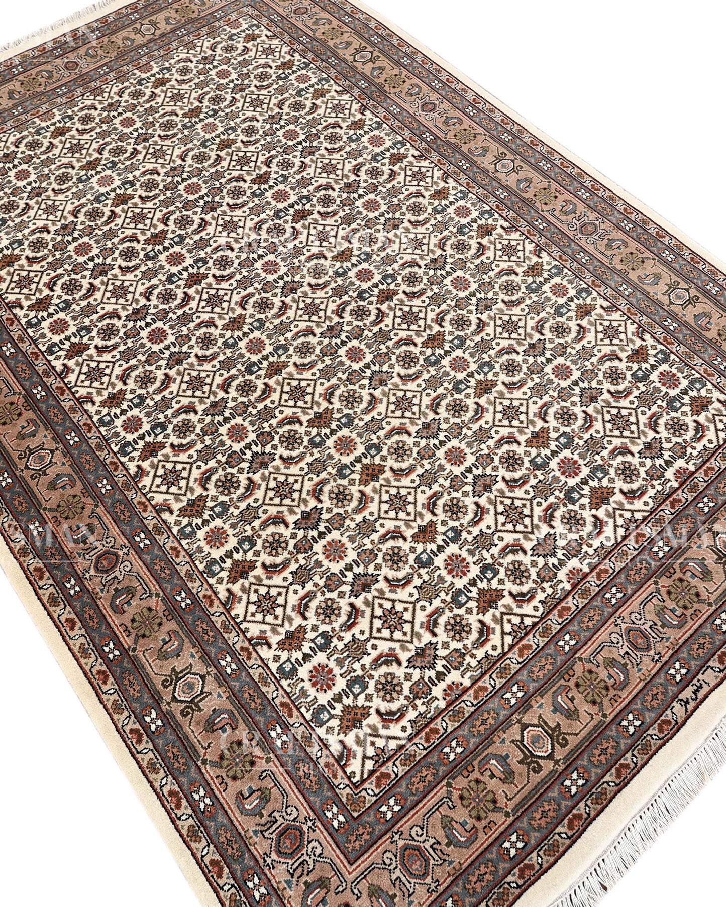 5.3x7.10 feet Vintage Hand-Knotted Wool Rug | One-of-a-Kind | Craftsman Rugs