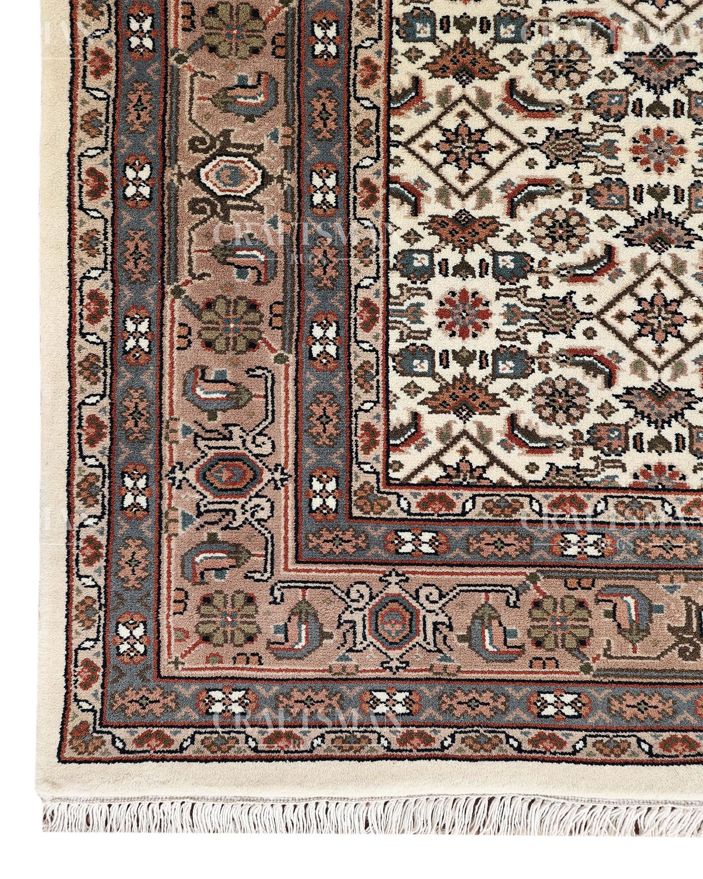 5.3x7.10 feet Vintage Hand-Knotted Wool Rug | One-of-a-Kind | Craftsman Rugs
