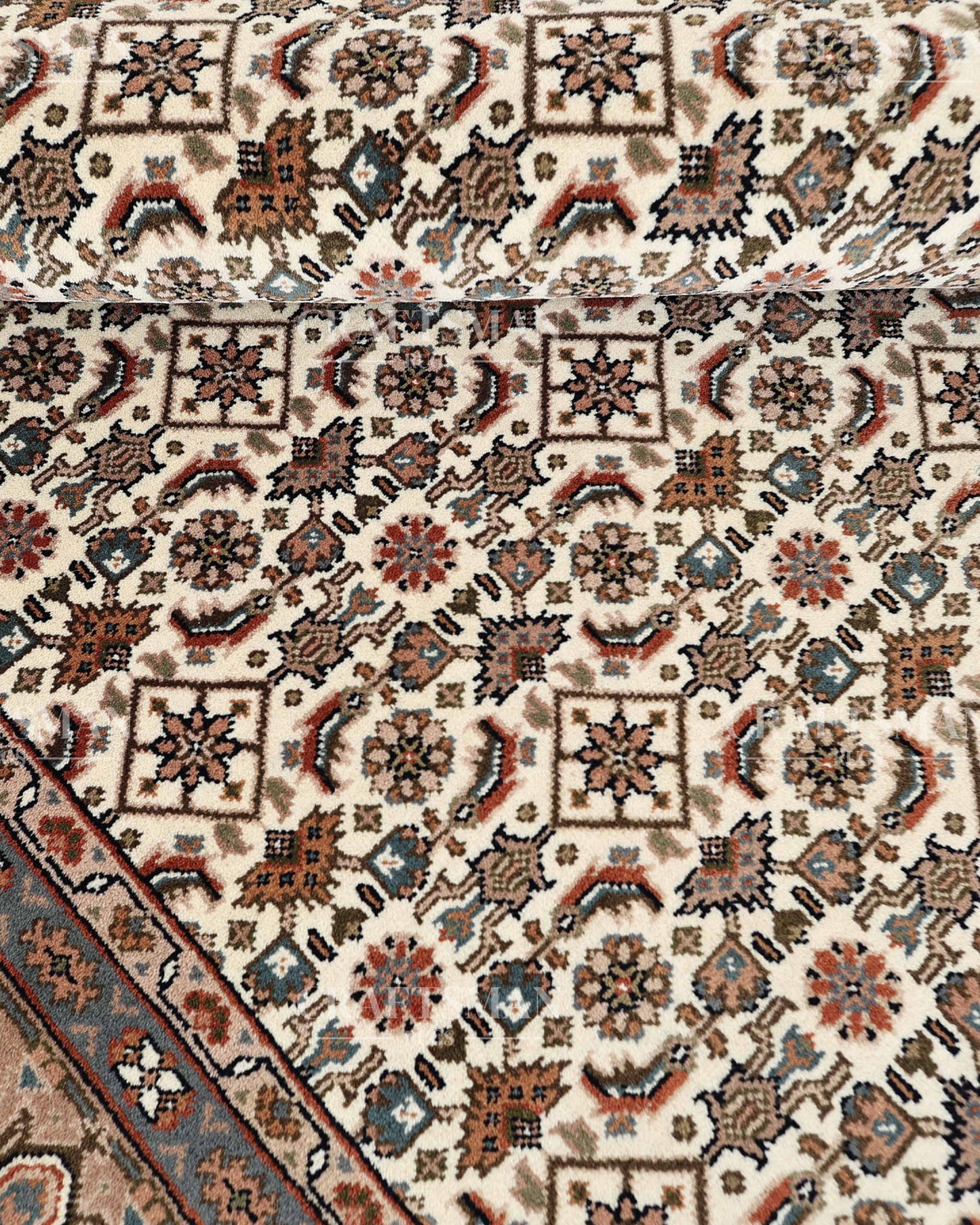 5.3x7.10 feet Vintage Hand-Knotted Wool Rug | One-of-a-Kind | Craftsman Rugs