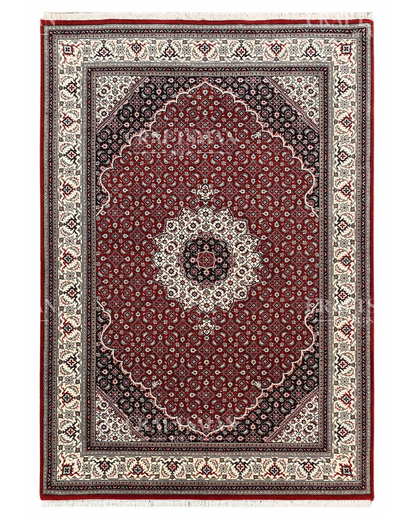 4.8x6.8 feet Vintage Hand-Knotted Wool Rug | One-of-a-Kind | Craftsman Rugs