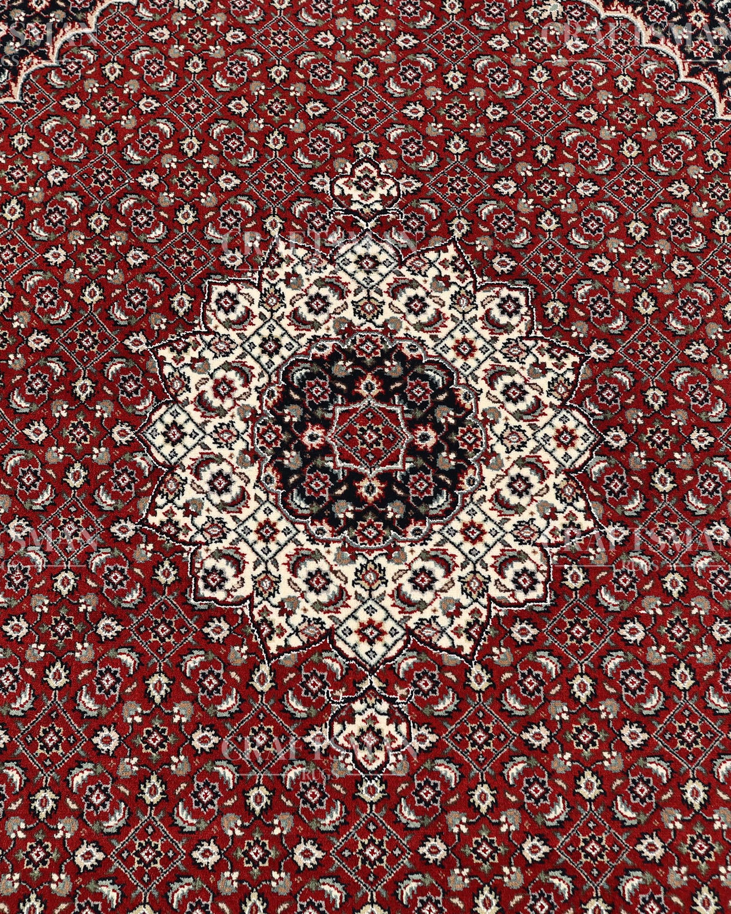 4.8x6.8 feet Vintage Hand-Knotted Wool Rug | One-of-a-Kind | Craftsman Rugs