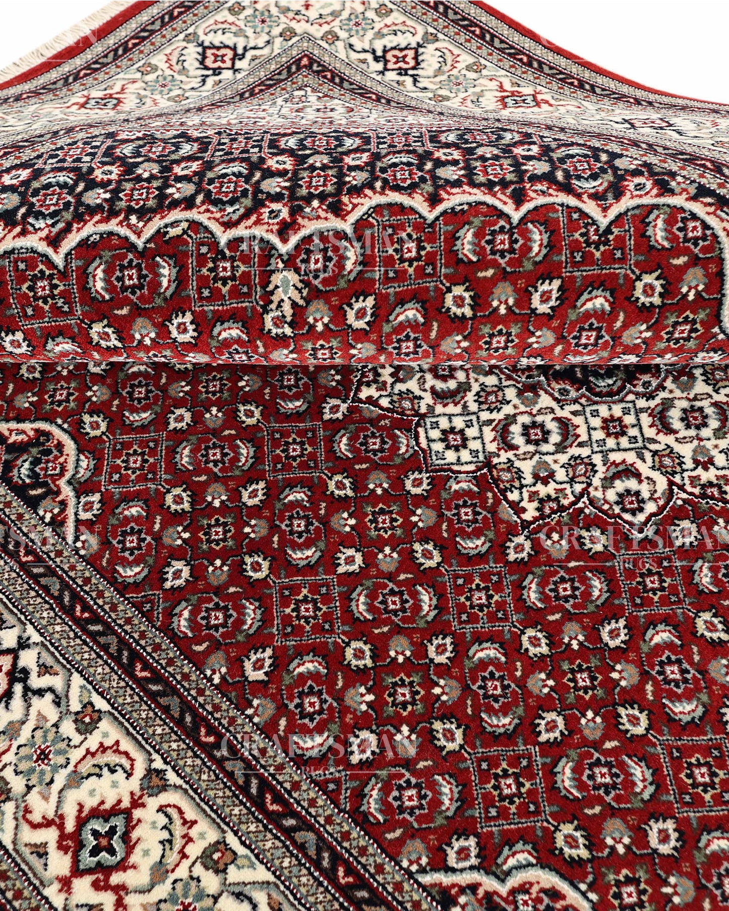 4.8x6.8 feet Vintage Hand-Knotted Wool Rug | One-of-a-Kind | Craftsman Rugs