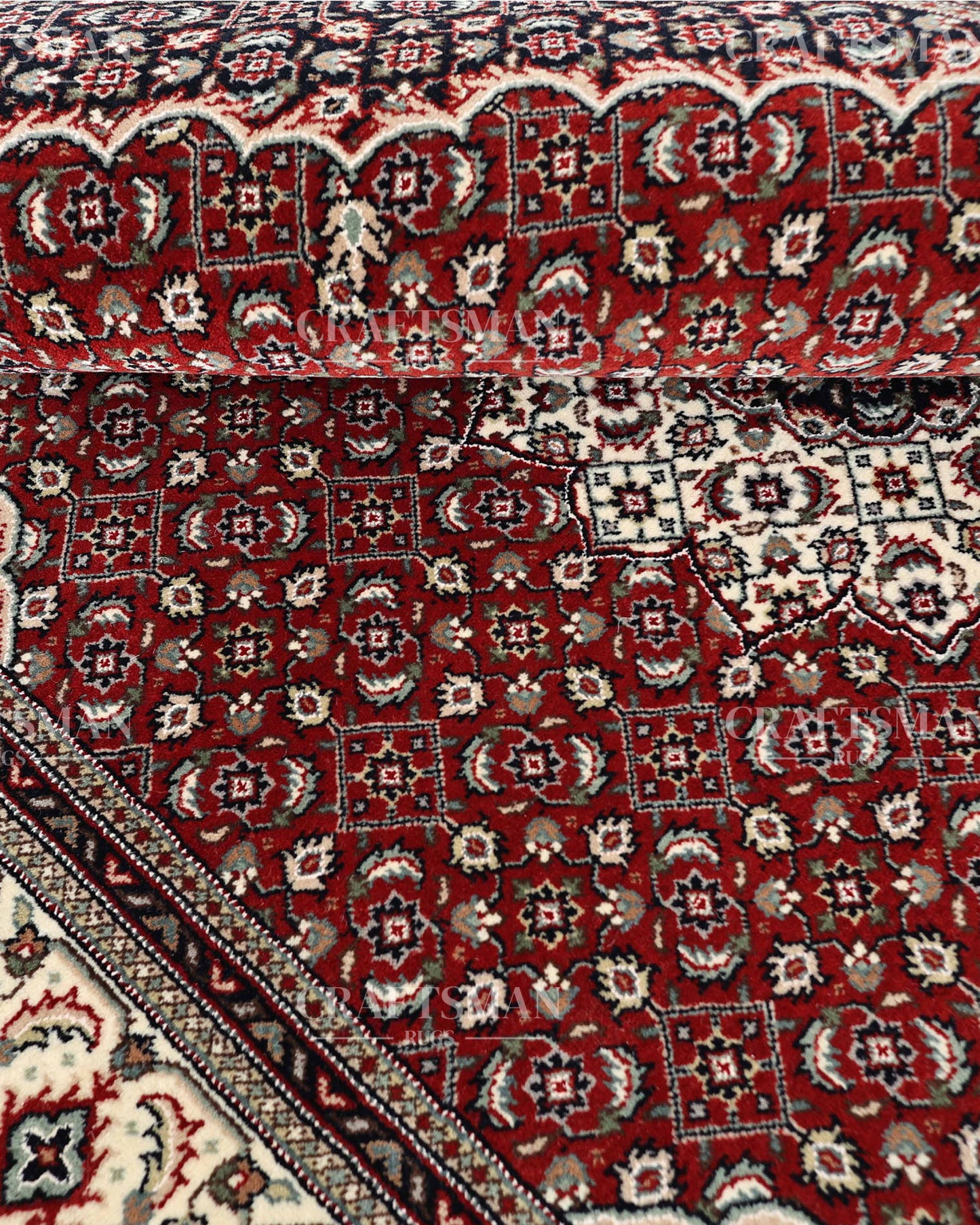 4.8x6.8 feet Vintage Hand-Knotted Wool Rug | One-of-a-Kind | Craftsman Rugs
