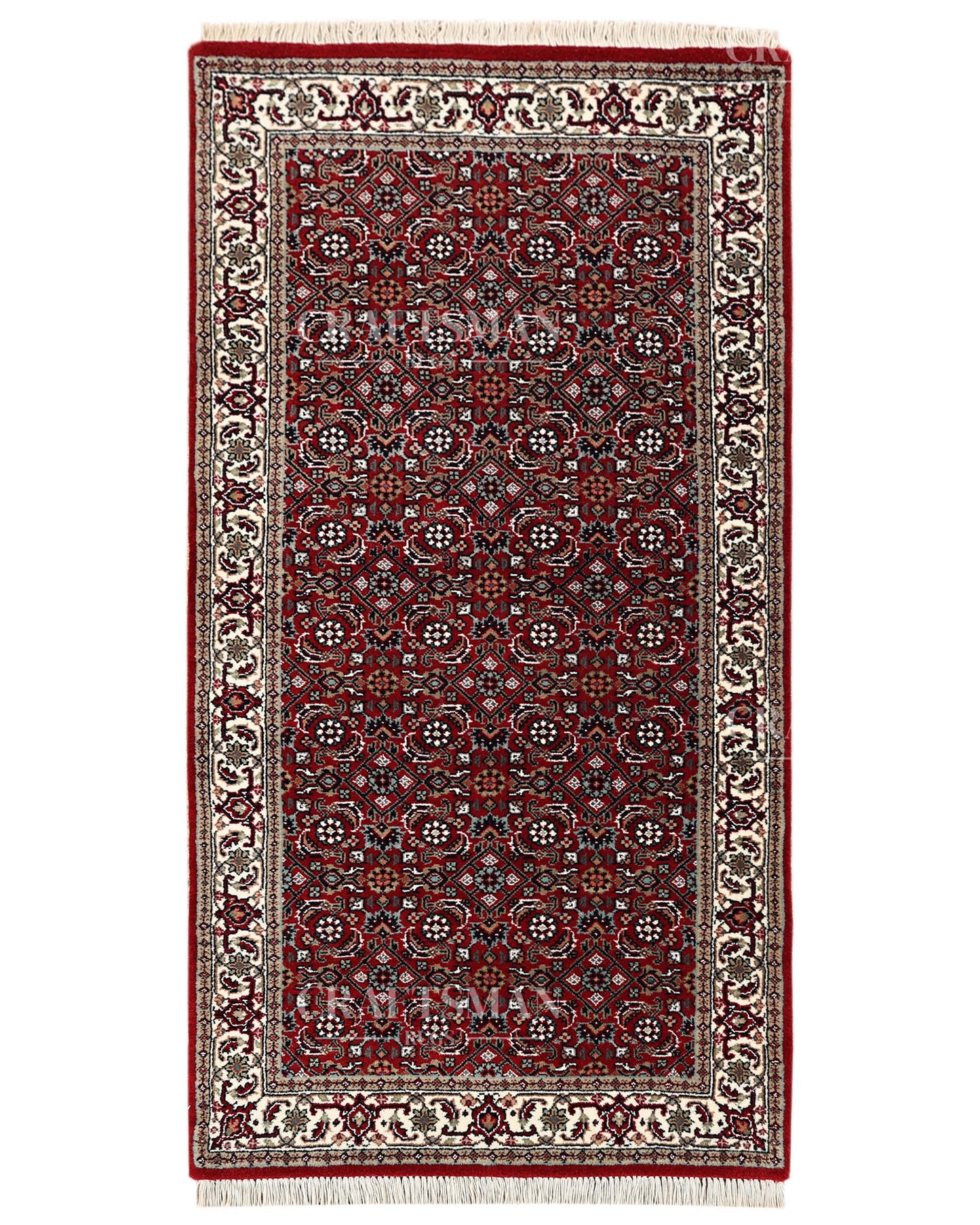 2.4x4.7 feet Vintage Hand-Knotted Wool Rug | One-of-a-Kind | Craftsman Rugs