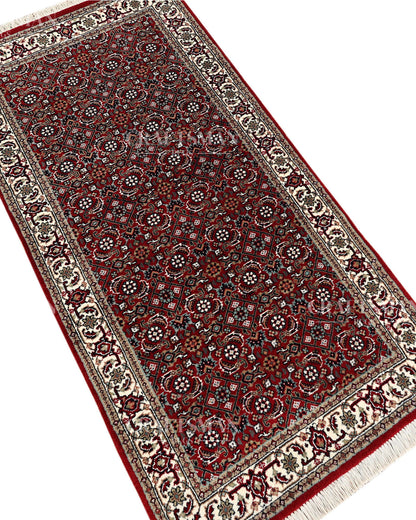 2.4x4.7 feet Vintage Hand-Knotted Wool Rug | One-of-a-Kind | Craftsman Rugs