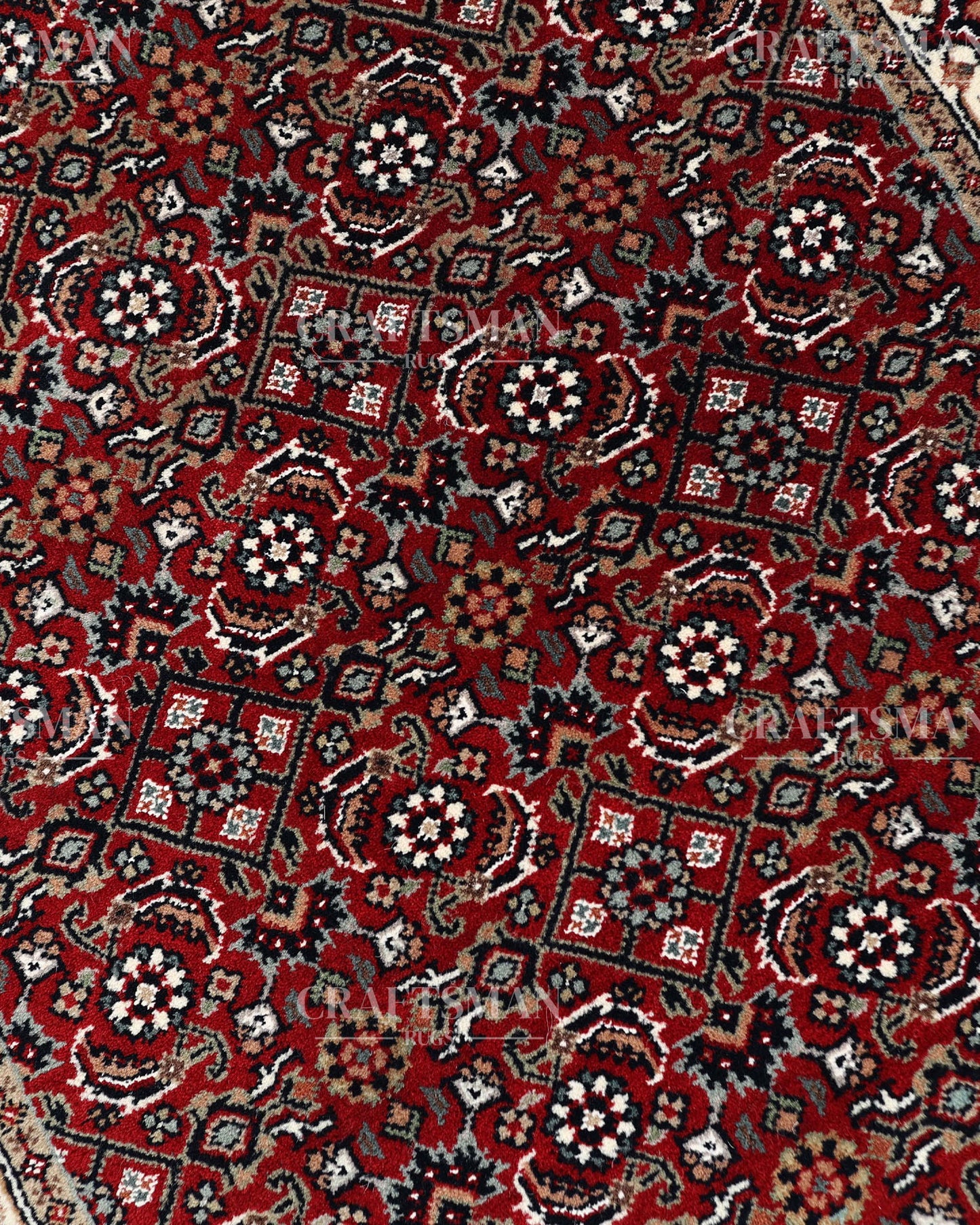2.4x4.7 feet Vintage Hand-Knotted Wool Rug | One-of-a-Kind | Craftsman Rugs