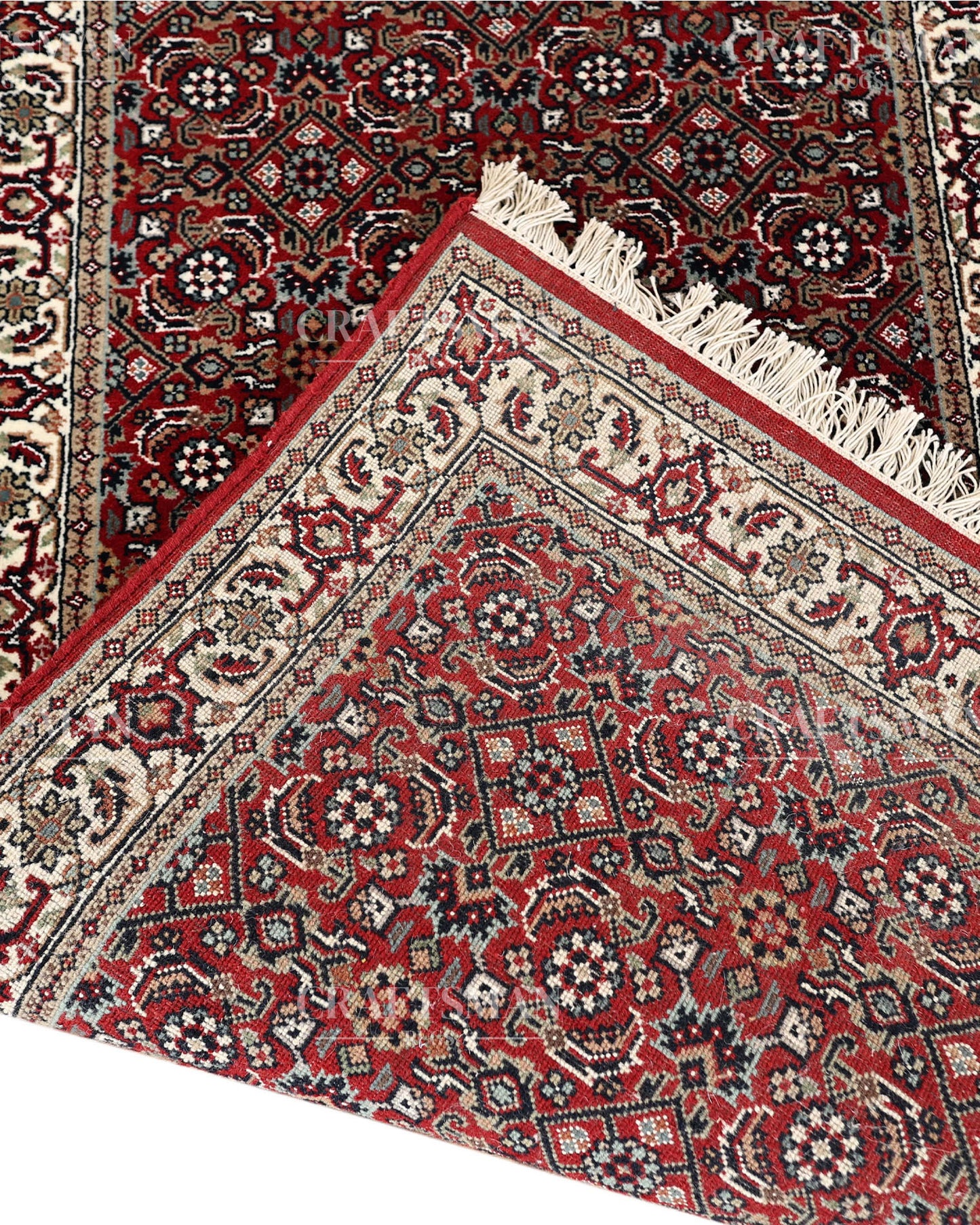 2.4x4.7 feet Vintage Hand-Knotted Wool Rug | One-of-a-Kind | Craftsman Rugs