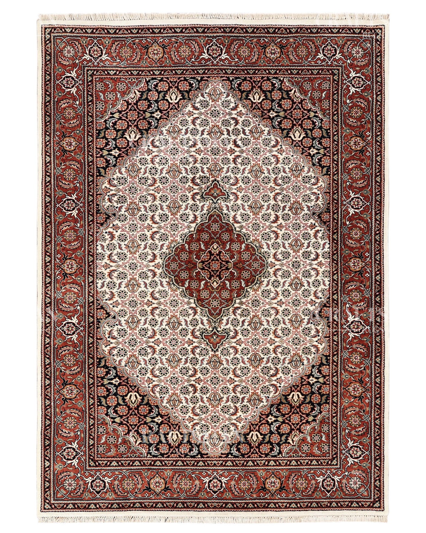 4.6x6.6 feet Vintage Hand-Knotted Wool Rug | One-of-a-Kind | Craftsman Rugs