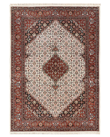 4.6x6.6 feet Vintage Hand-Knotted Wool Rug | One-of-a-Kind | Craftsman Rugs