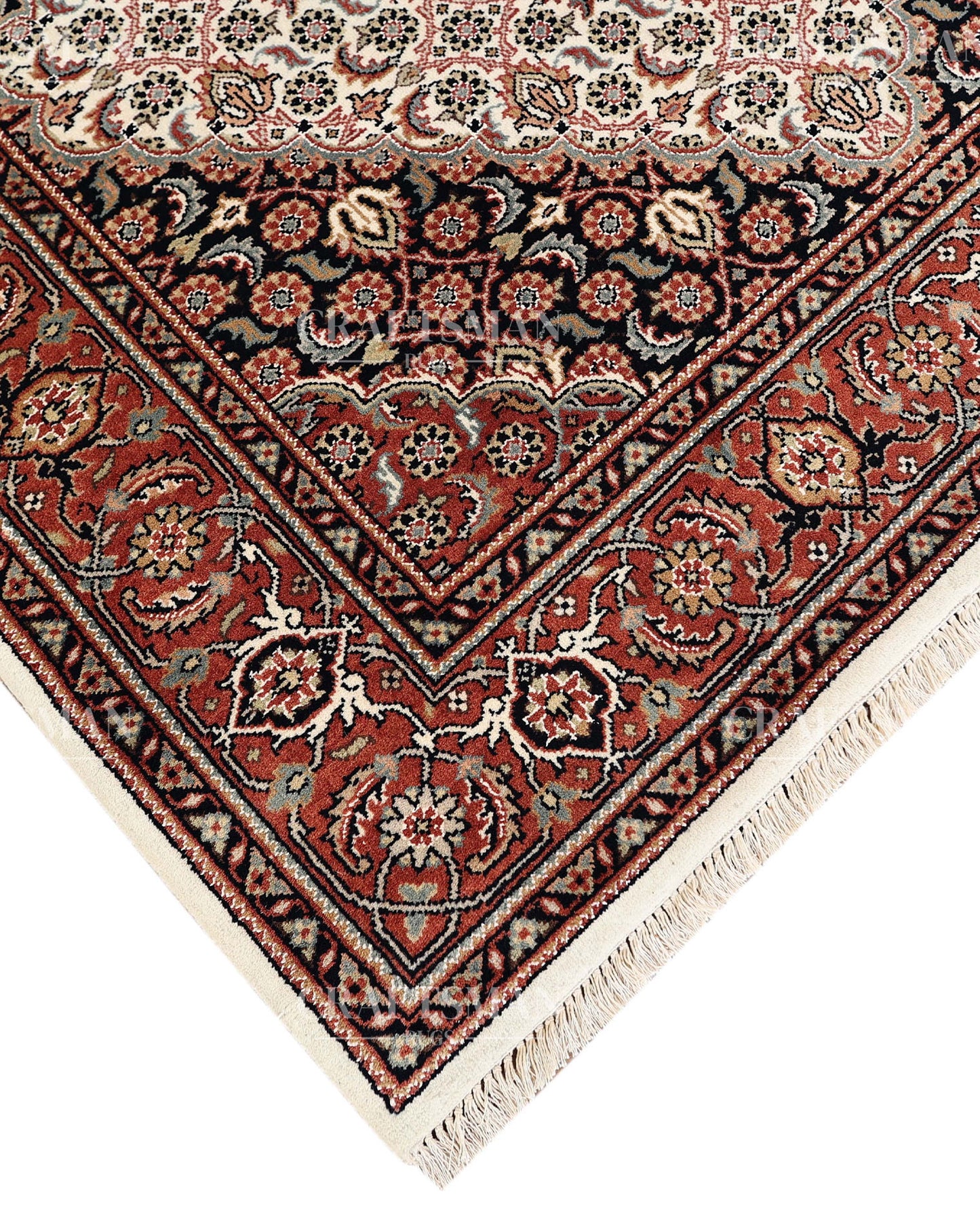 4.6x6.6 feet Vintage Hand-Knotted Wool Rug | One-of-a-Kind | Craftsman Rugs