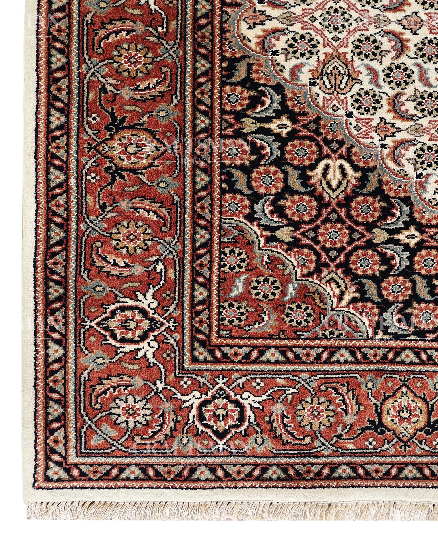 4.6x6.6 feet Vintage Hand-Knotted Wool Rug | One-of-a-Kind | Craftsman Rugs