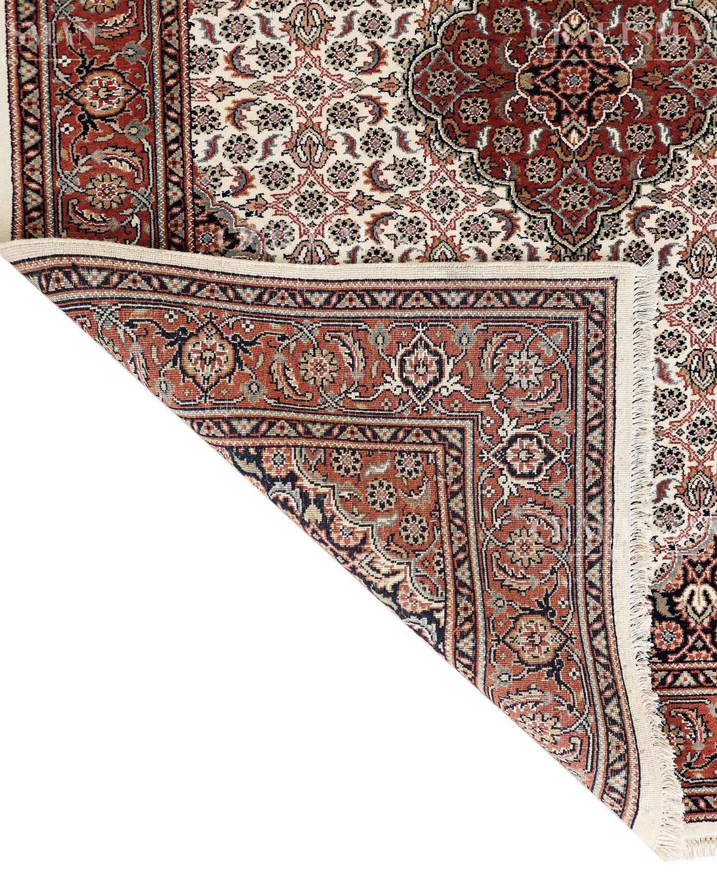 4.6x6.6 feet Vintage Hand-Knotted Wool Rug | One-of-a-Kind | Craftsman Rugs