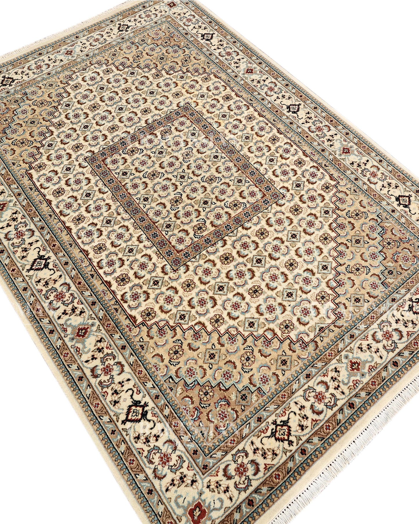 4.8x6.8 feet Vintage Hand-Knotted Wool Rug | One-of-a-Kind | Craftsman Rugs