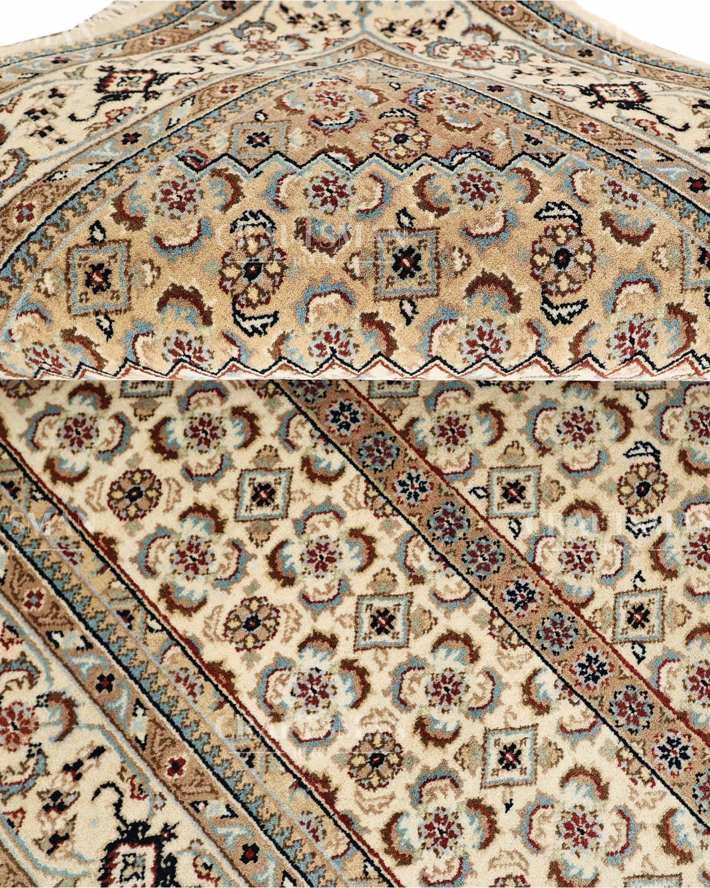 4.8x6.8 feet Vintage Hand-Knotted Wool Rug | One-of-a-Kind | Craftsman Rugs