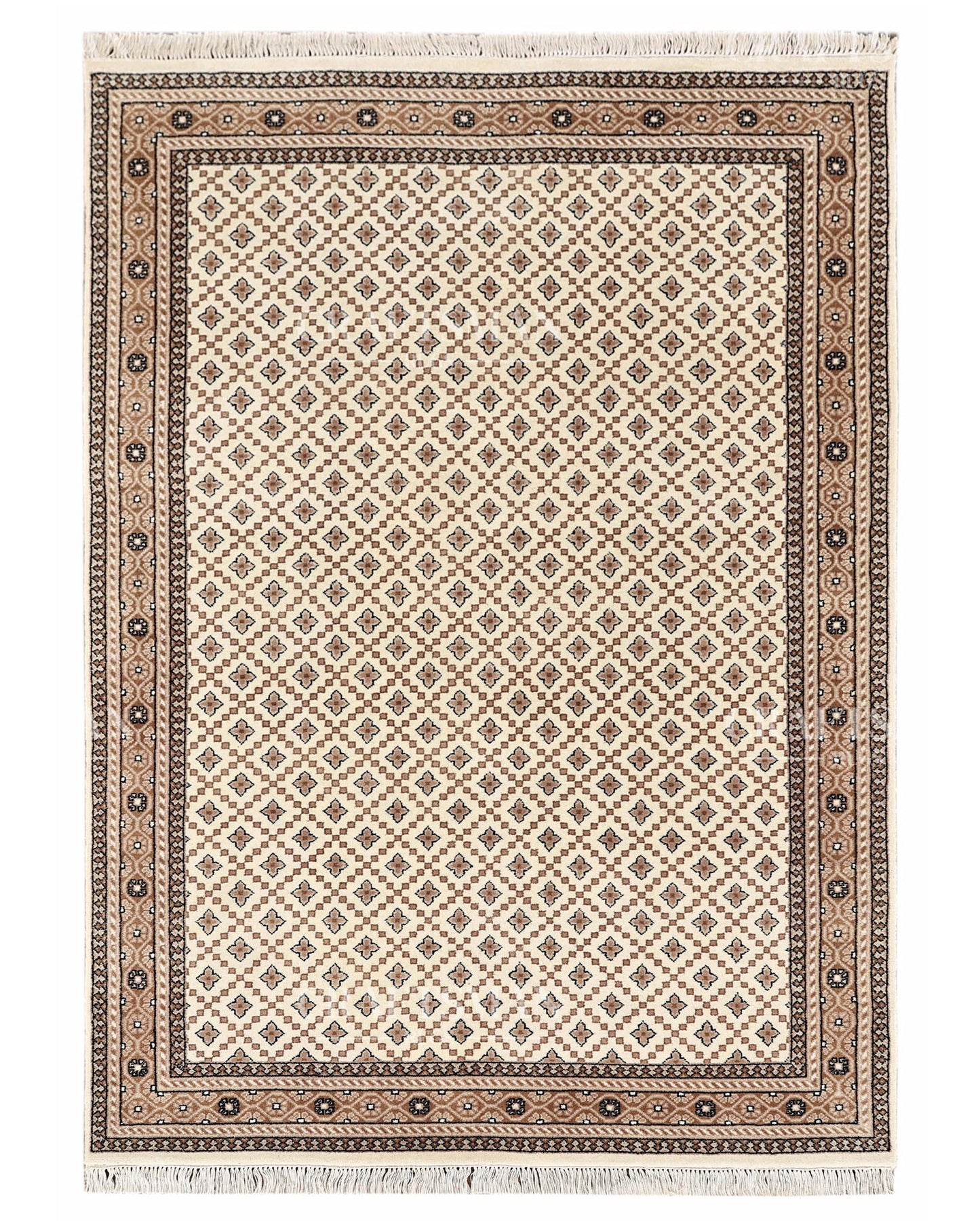 4.8x6.8 feet Vintage Hand-Knotted Wool Rug | One-of-a-Kind | Craftsman Rugs