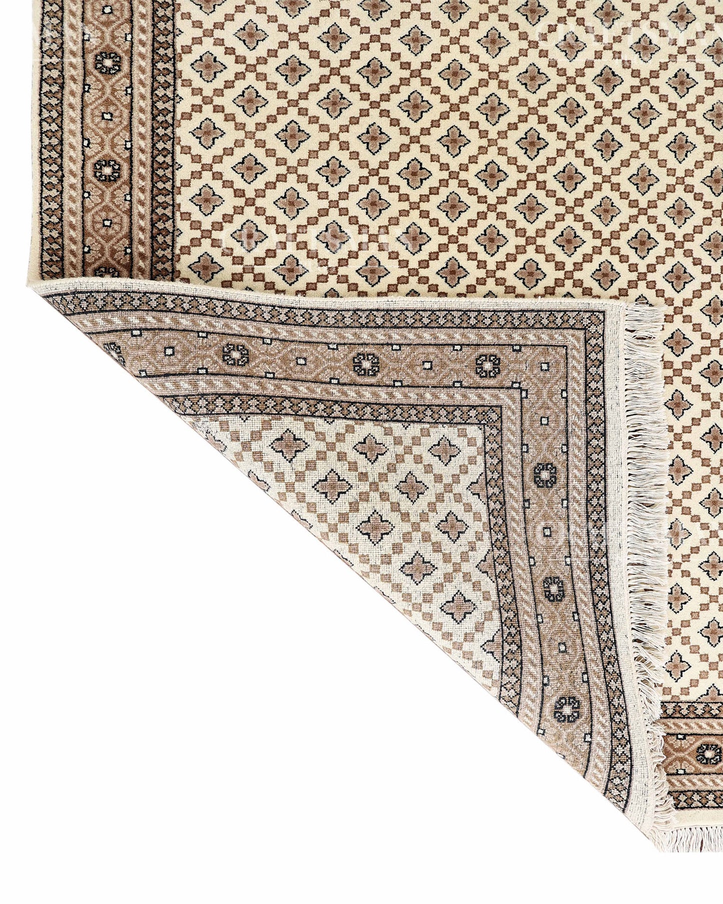 4.8x6.8 feet Vintage Hand-Knotted Wool Rug | One-of-a-Kind | Craftsman Rugs