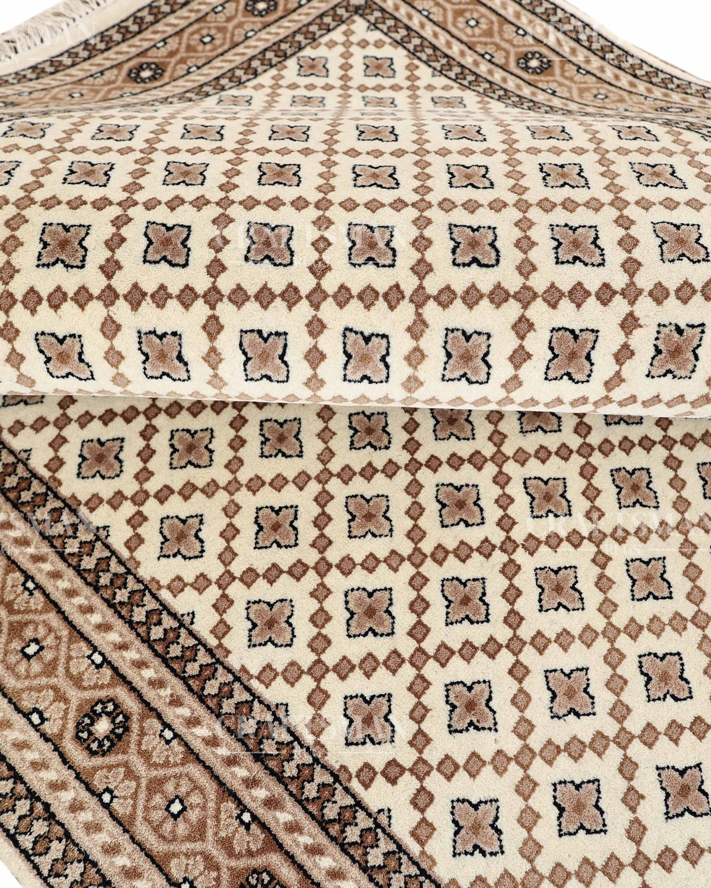 4.8x6.8 feet Vintage Hand-Knotted Wool Rug | One-of-a-Kind | Craftsman Rugs