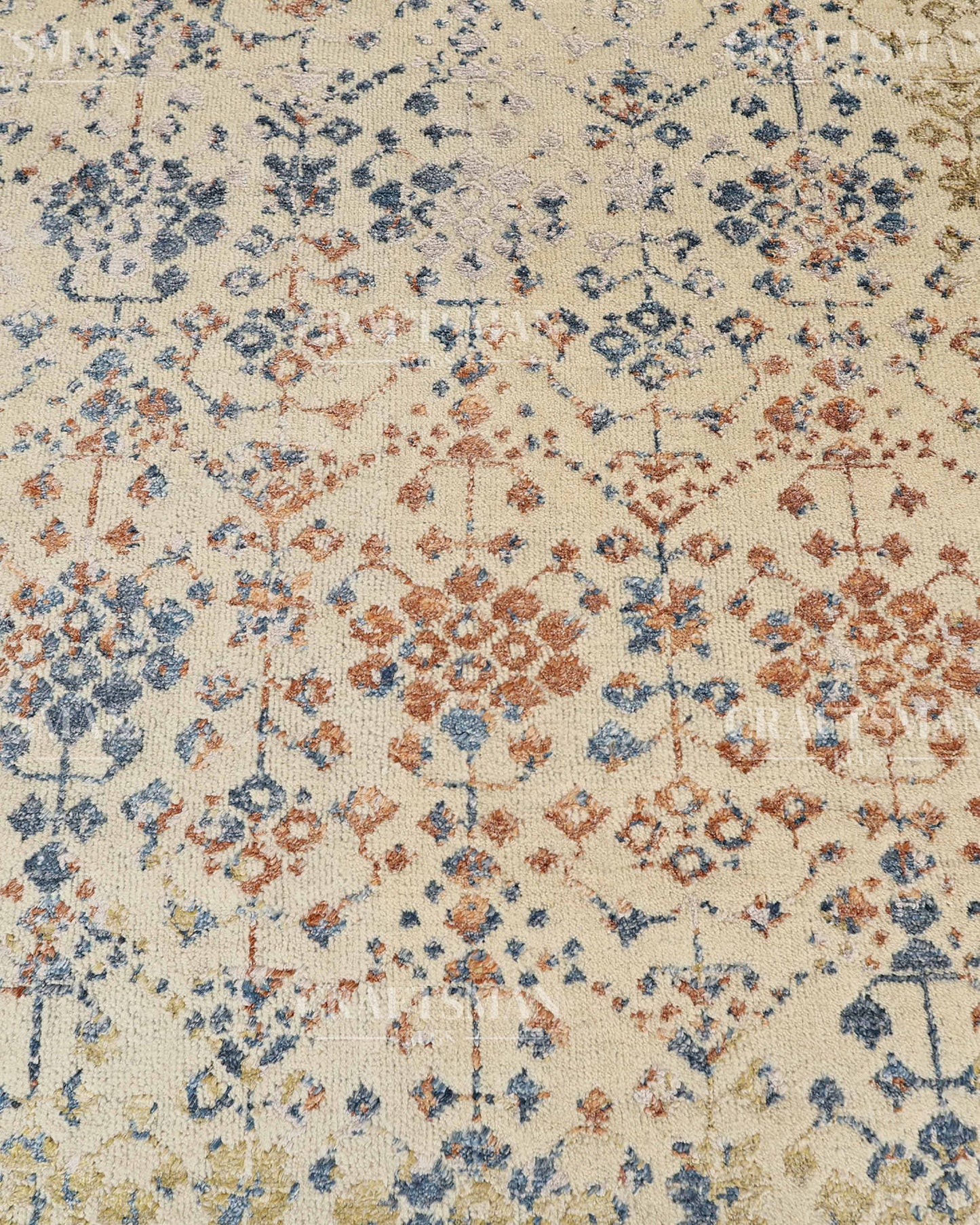 5.4x7.9 feet Vintage Hand-Knotted Wool Rug | One-of-a-Kind | Craftsman Rugs