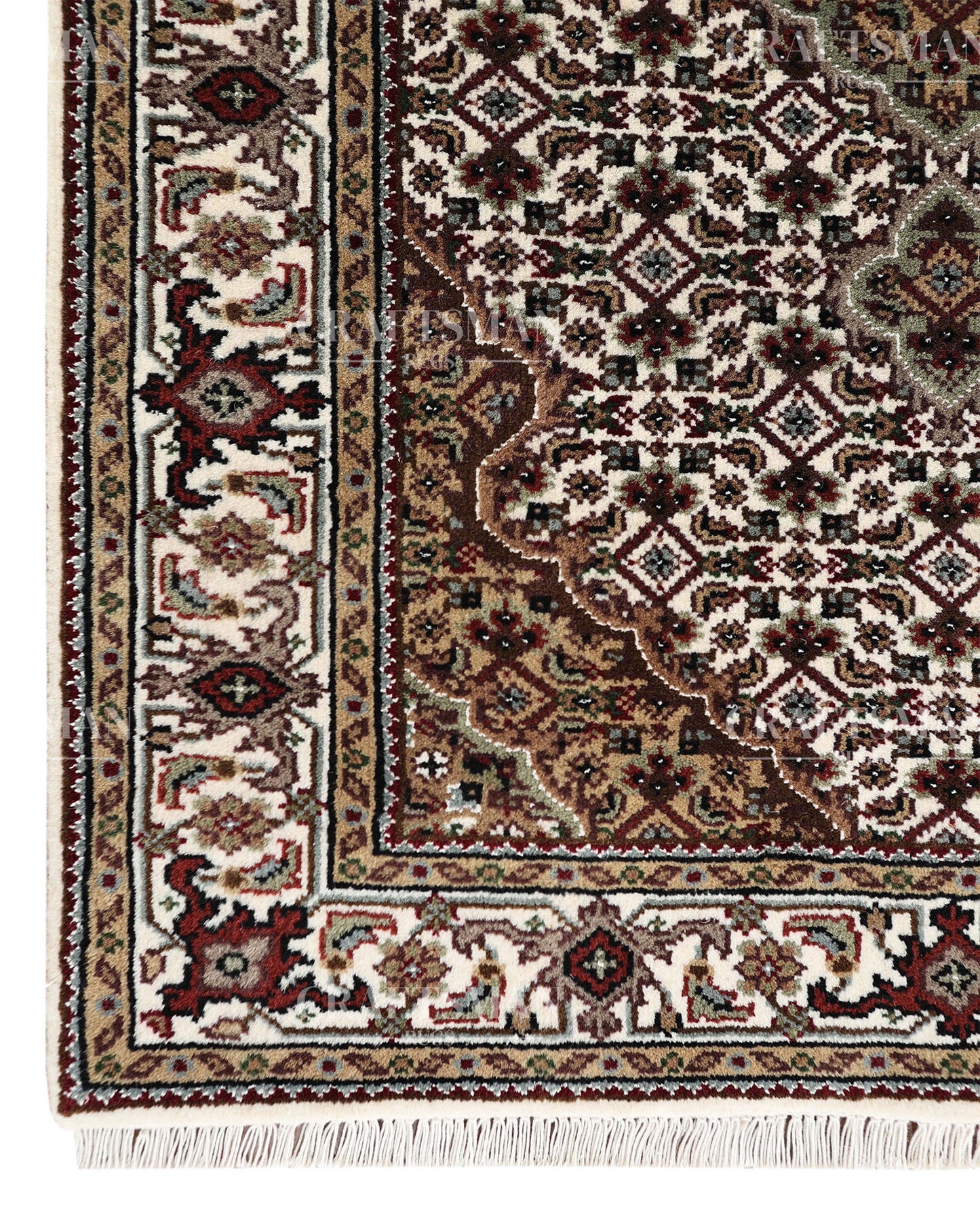 2.11x4.9 feet Vintage Hand-Knotted Wool Rug | One-of-a-Kind | Craftsman Rugs