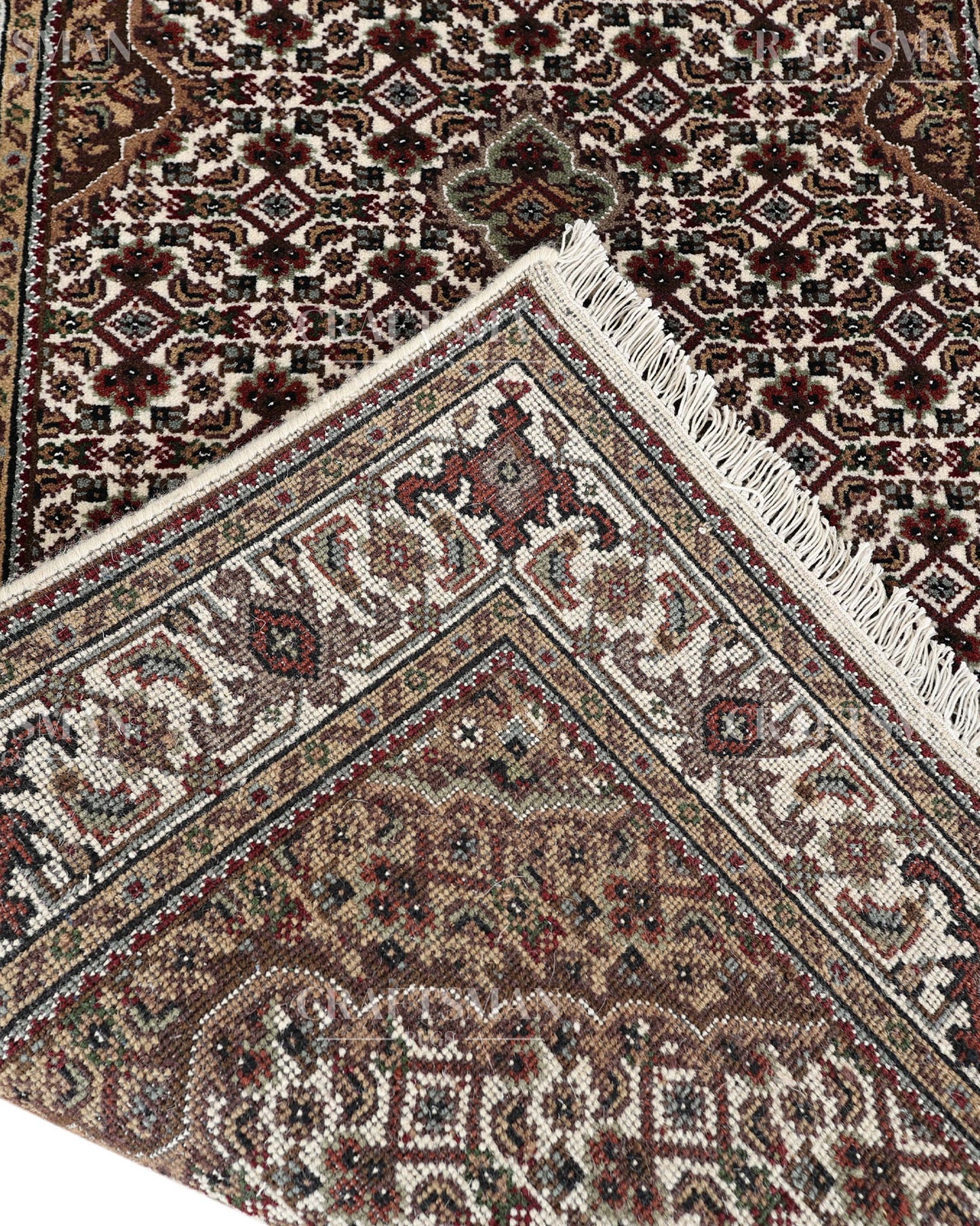 2.11x4.9 feet Vintage Hand-Knotted Wool Rug | One-of-a-Kind | Craftsman Rugs