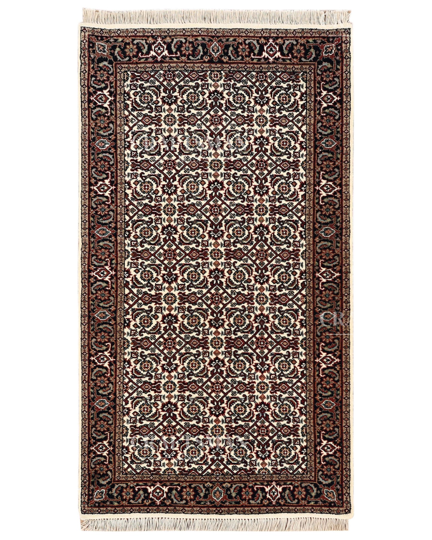 2.4x4.5 feet Vintage Hand-Knotted Wool Rug | One-of-a-Kind | Craftsman Rugs