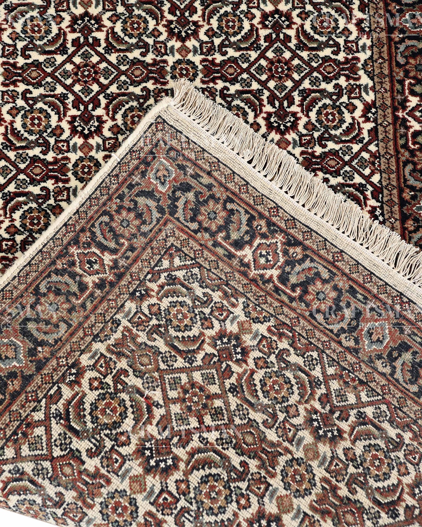 2.4x4.5 feet Vintage Hand-Knotted Wool Rug | One-of-a-Kind | Craftsman Rugs