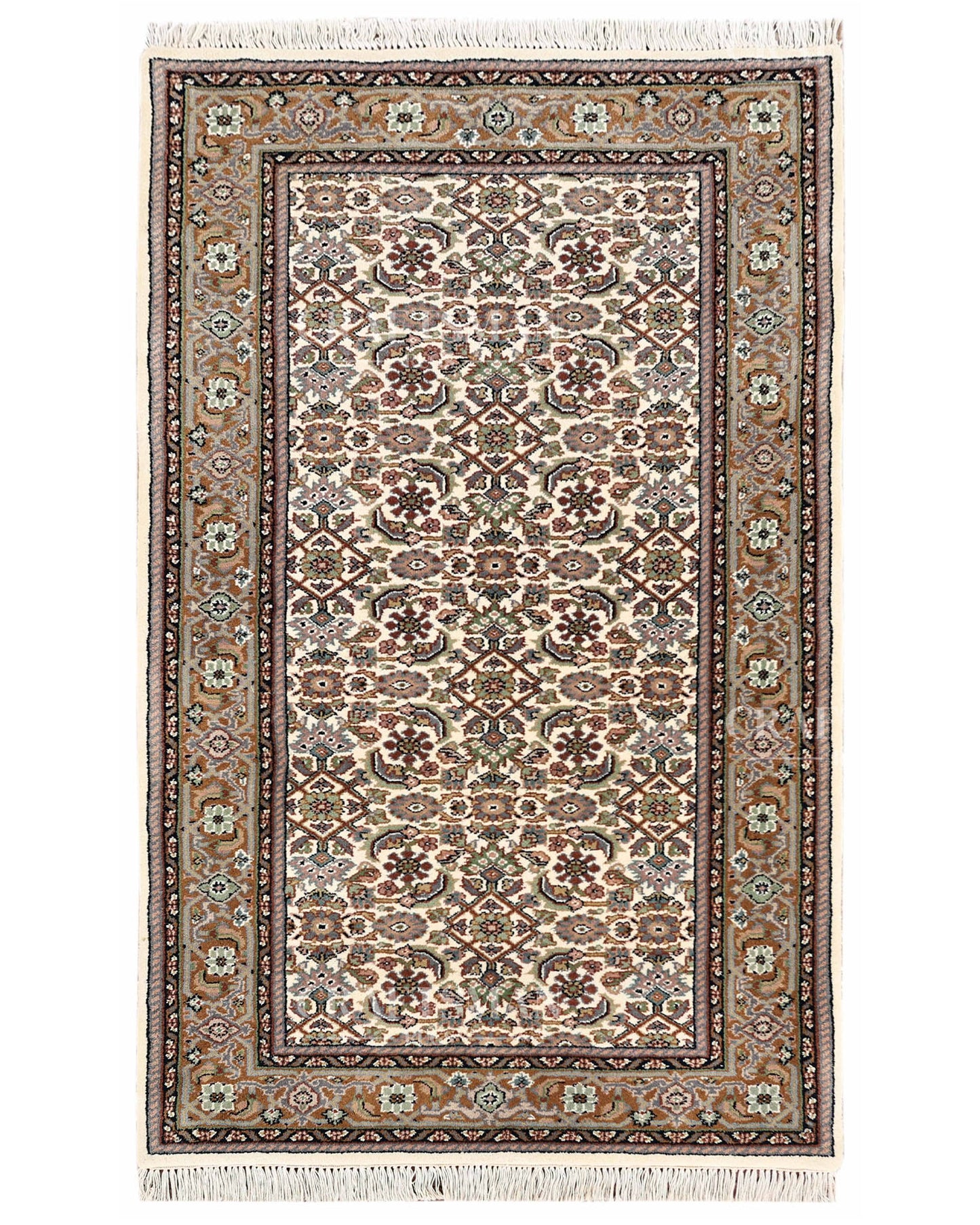 3.1x5.2 feet Vintage Hand-Knotted Wool Rug | One-of-a-Kind | Craftsman Rugs