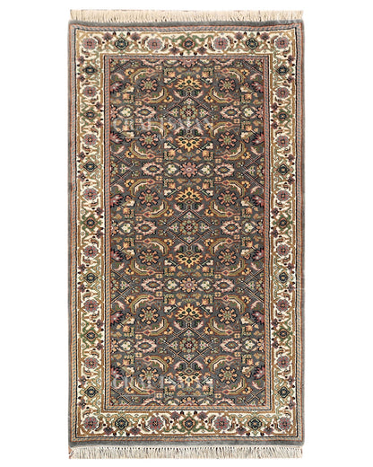 2.4x4.8 feet Vintage Hand-Knotted Wool Rug | One-of-a-Kind | Craftsman Rugs