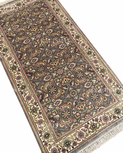 2.4x4.8 feet Vintage Hand-Knotted Wool Rug | One-of-a-Kind | Craftsman Rugs