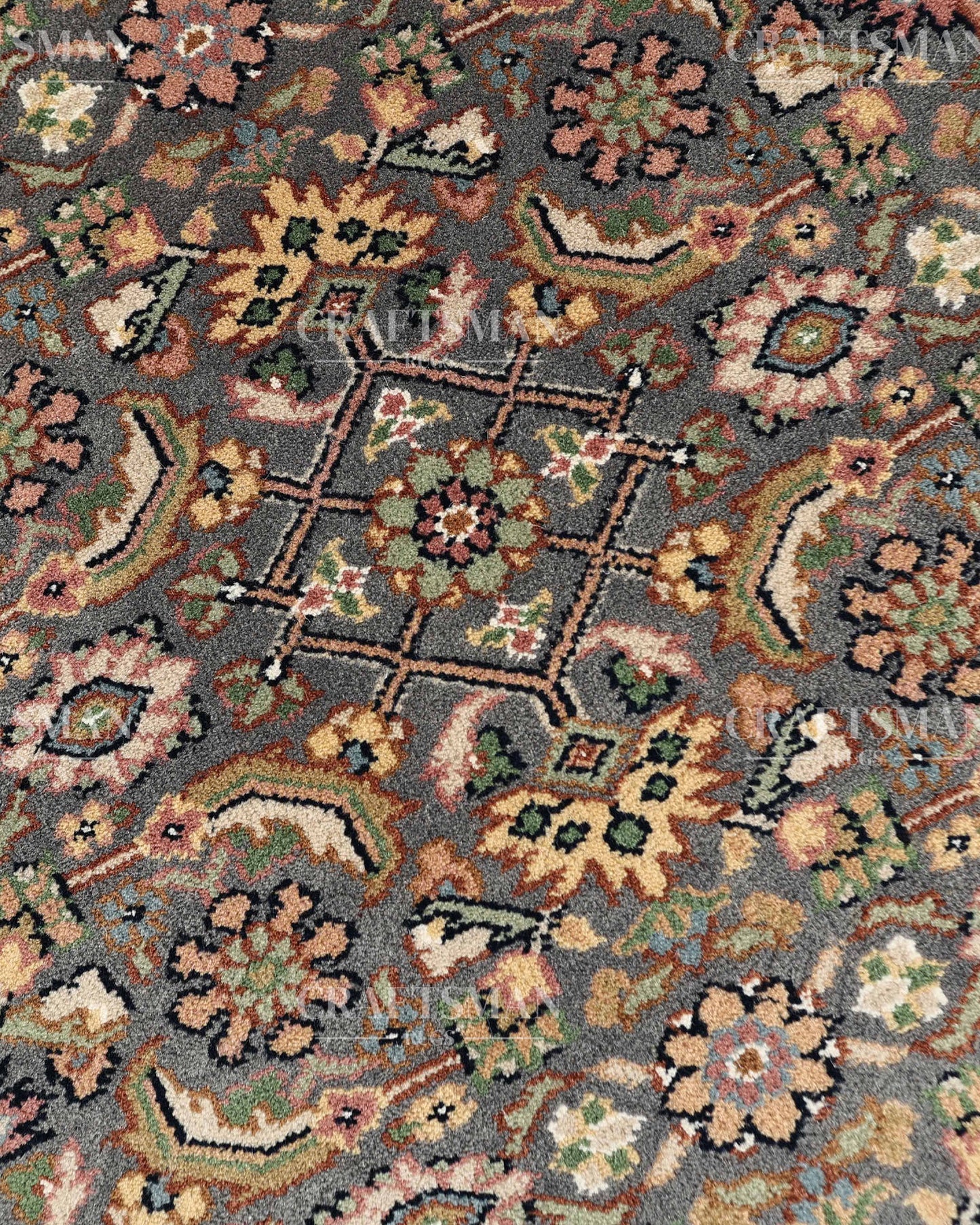 2.4x4.8 feet Vintage Hand-Knotted Wool Rug | One-of-a-Kind | Craftsman Rugs