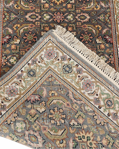 2.4x4.8 feet Vintage Hand-Knotted Wool Rug | One-of-a-Kind | Craftsman Rugs