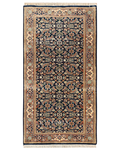 2.5x4.9 feet Vintage Hand-Knotted Wool Rug | One-of-a-Kind | Craftsman Rugs