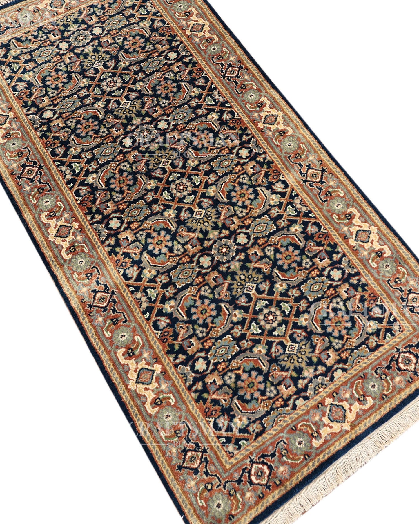 2.5x4.9 feet Vintage Hand-Knotted Wool Rug | One-of-a-Kind | Craftsman Rugs