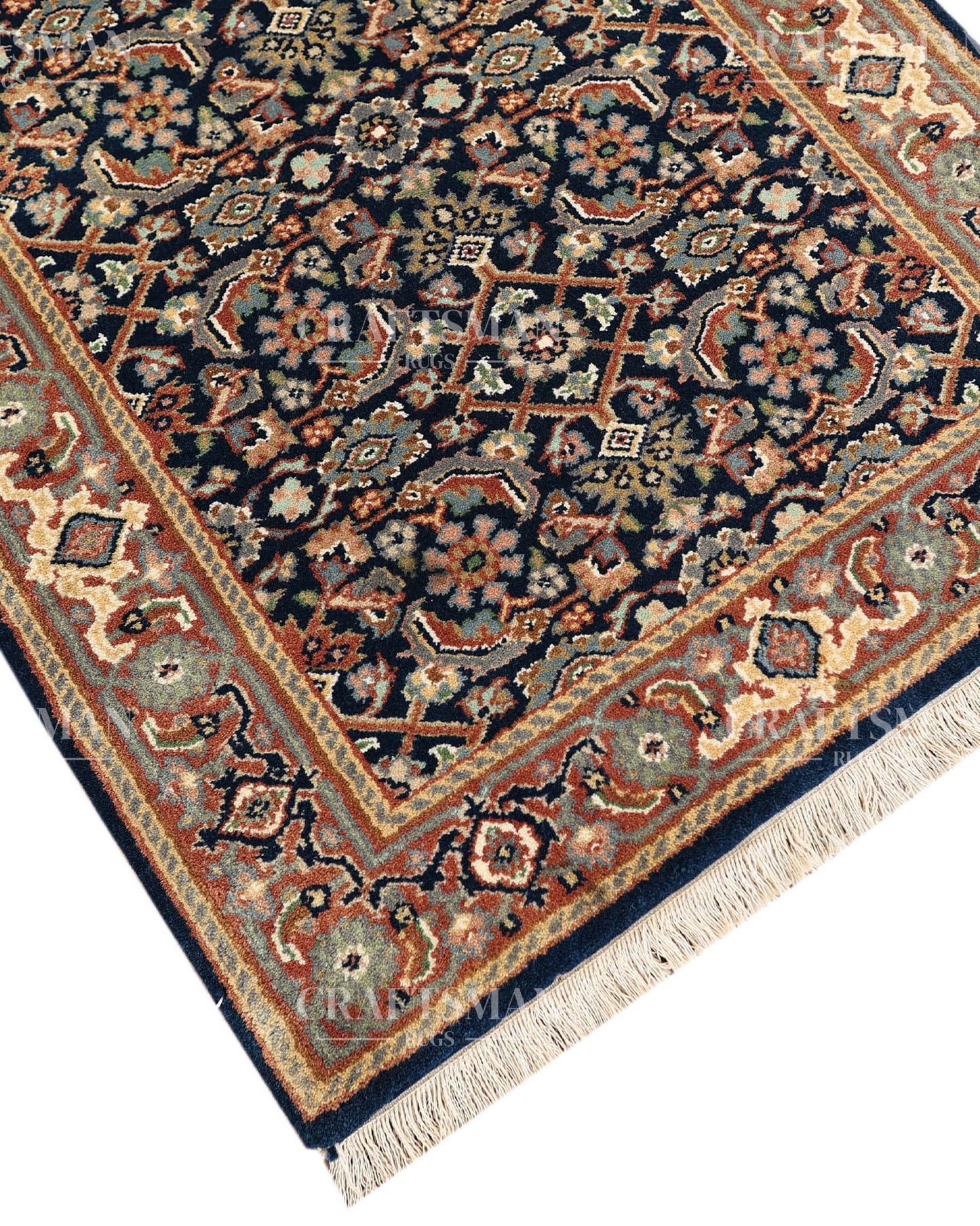 2.5x4.9 feet Vintage Hand-Knotted Wool Rug | One-of-a-Kind | Craftsman Rugs