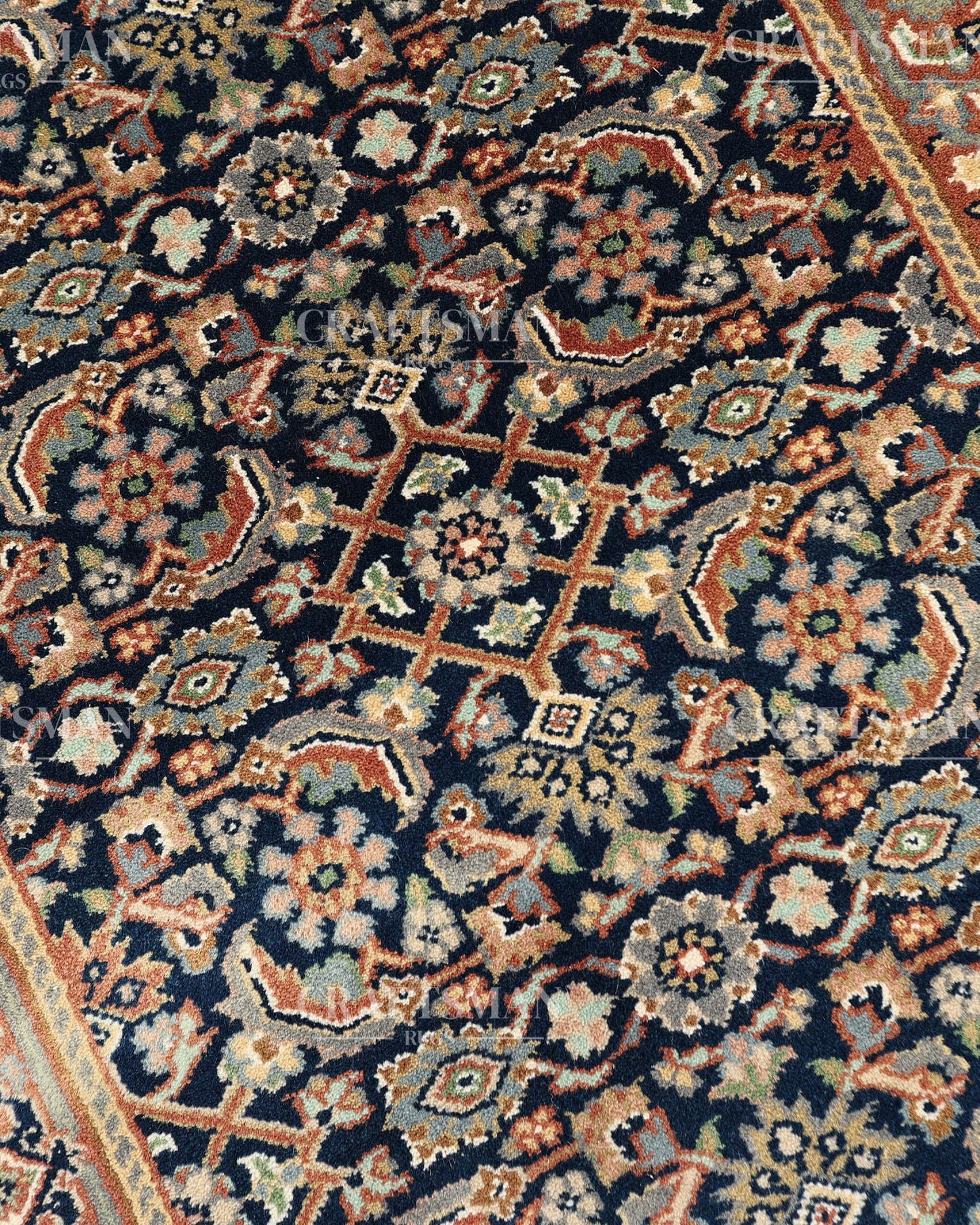 2.5x4.9 feet Vintage Hand-Knotted Wool Rug | One-of-a-Kind | Craftsman Rugs