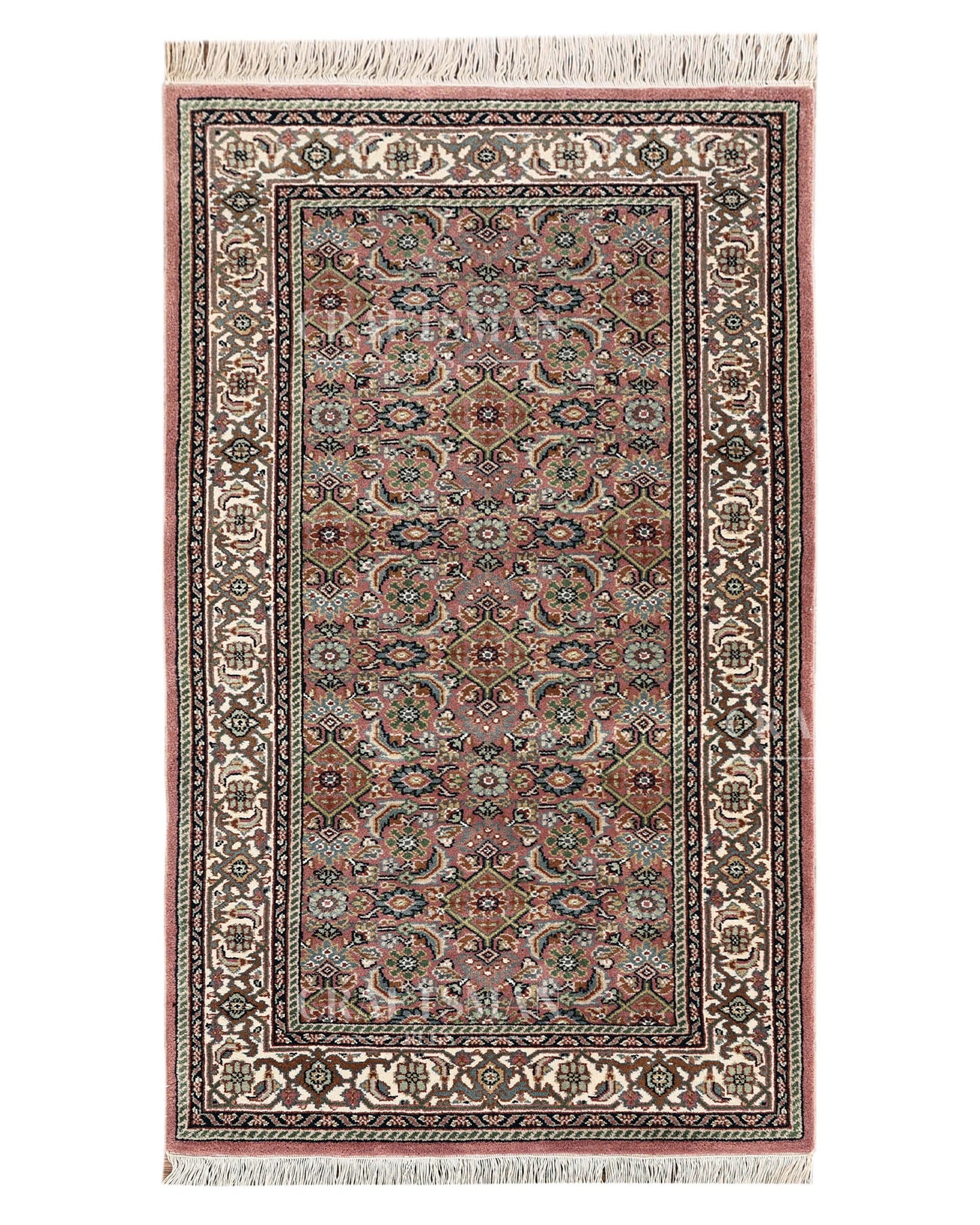 2.11x5.5 feet Vintage Hand-Knotted Wool Rug | One-of-a-Kind | Craftsman Rugs