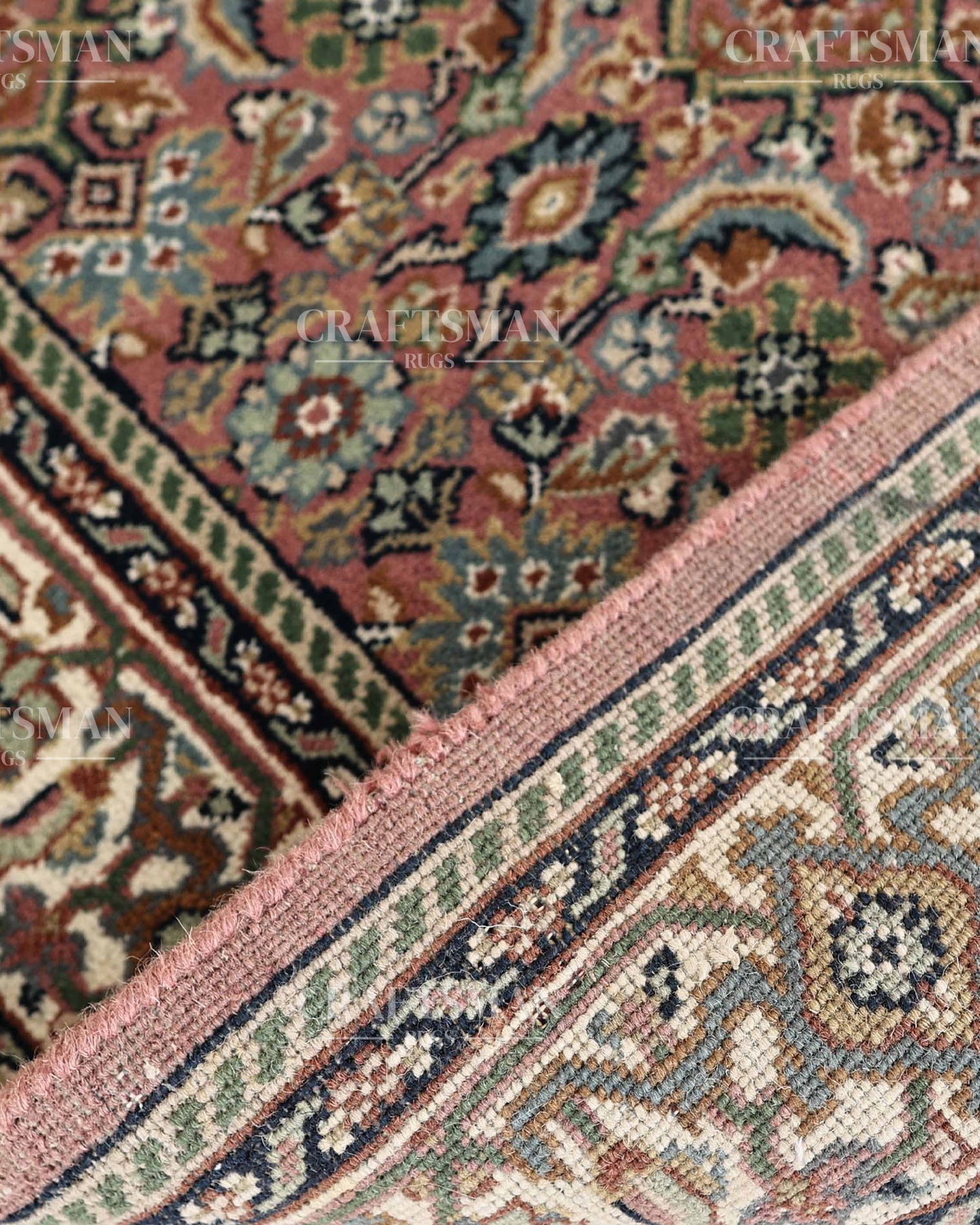 2.11x5.5 feet Vintage Hand-Knotted Wool Rug | One-of-a-Kind | Craftsman Rugs