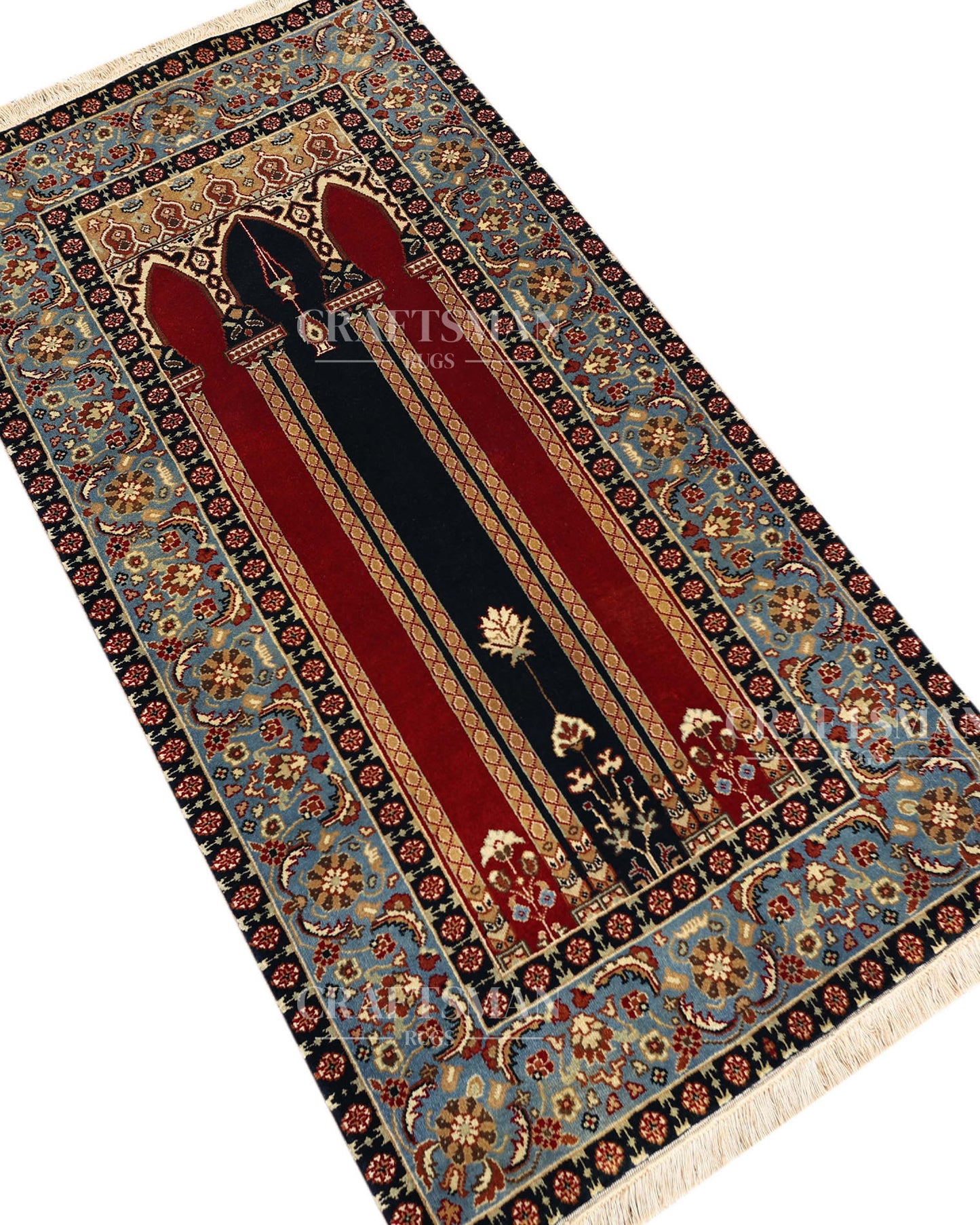 2.5x4.6 feet Vintage Hand-Knotted Wool Rug | One-of-a-Kind | Craftsman Rugs