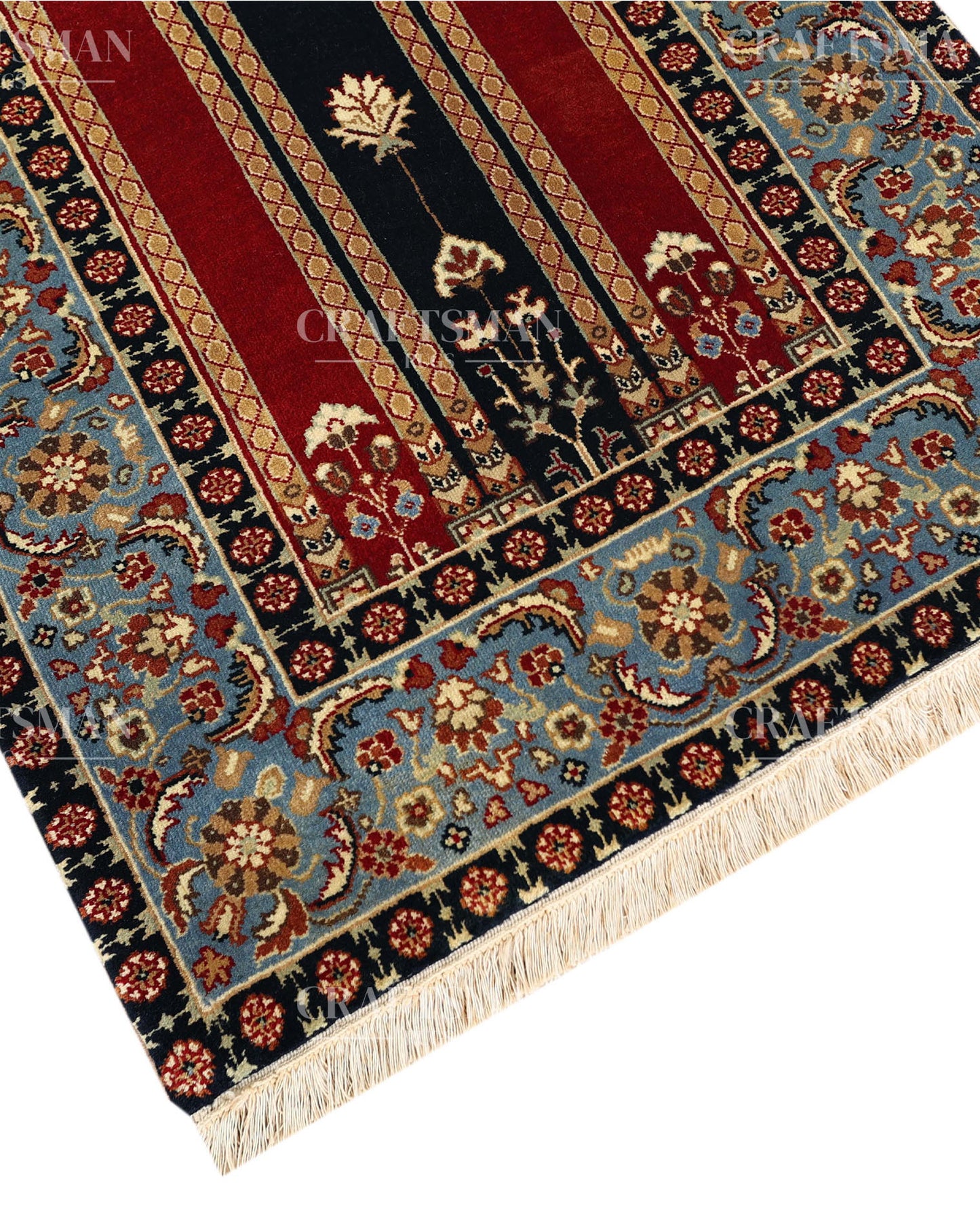 2.5x4.6 feet Vintage Hand-Knotted Wool Rug | One-of-a-Kind | Craftsman Rugs