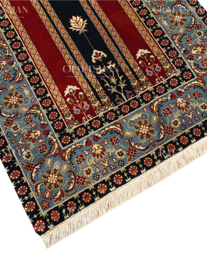 2.5x4.6 feet Vintage Hand-Knotted Wool Rug | One-of-a-Kind | Craftsman Rugs
