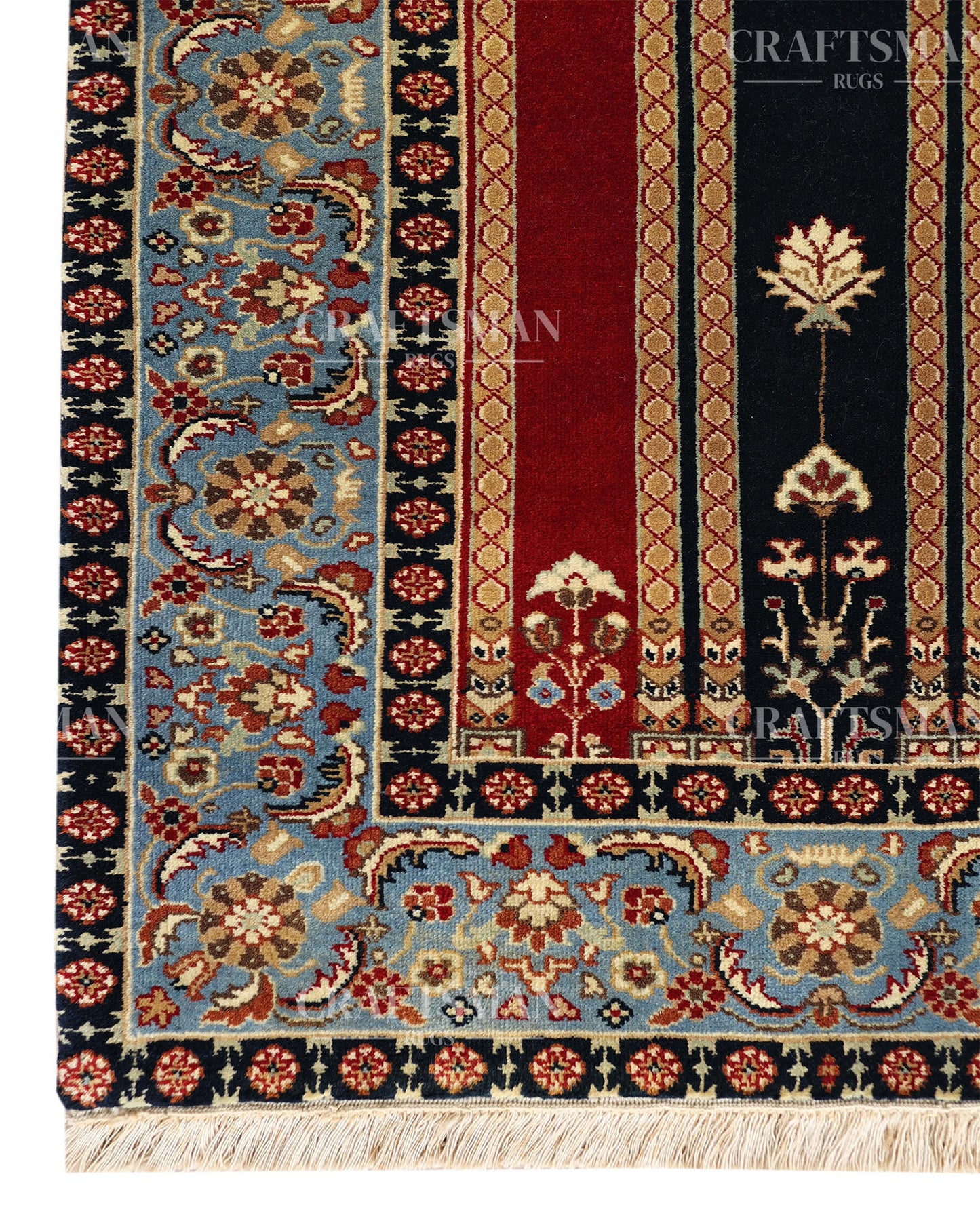 2.5x4.6 feet Vintage Hand-Knotted Wool Rug | One-of-a-Kind | Craftsman Rugs