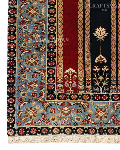 2.5x4.6 feet Vintage Hand-Knotted Wool Rug | One-of-a-Kind | Craftsman Rugs