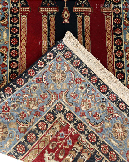 2.5x4.6 feet Vintage Hand-Knotted Wool Rug | One-of-a-Kind | Craftsman Rugs