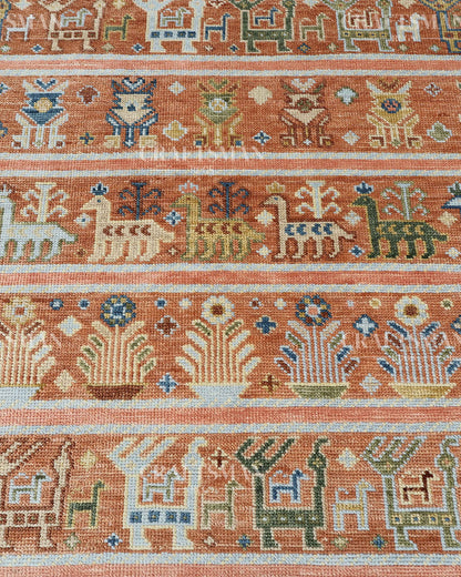 8x10 feet Wool Hand-Knotted Oushak-Inspired Rug | Craftsman Rugs Exclusive