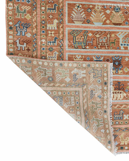 8x10 feet Wool Hand-Knotted Oushak-Inspired Rug | Craftsman Rugs Exclusive