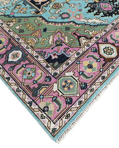 8x10 feet Wool Hand-Knotted Oushak-Inspired Rug | Craftsman Rugs Exclusive