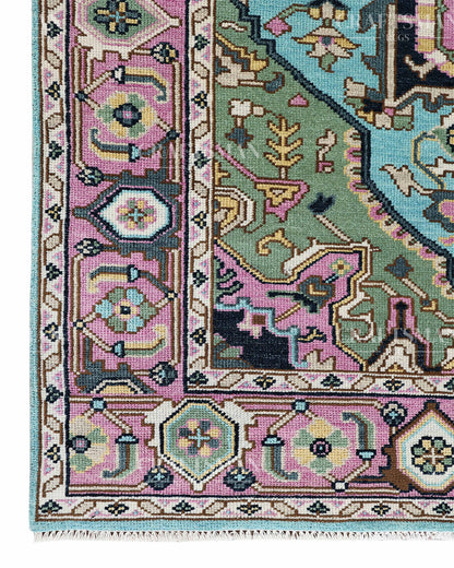 8x10 feet Wool Hand-Knotted Oushak-Inspired Rug | Craftsman Rugs Exclusive