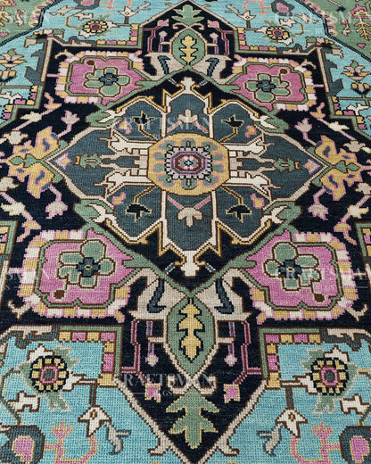 8x10 feet Wool Hand-Knotted Oushak-Inspired Rug | Craftsman Rugs Exclusive