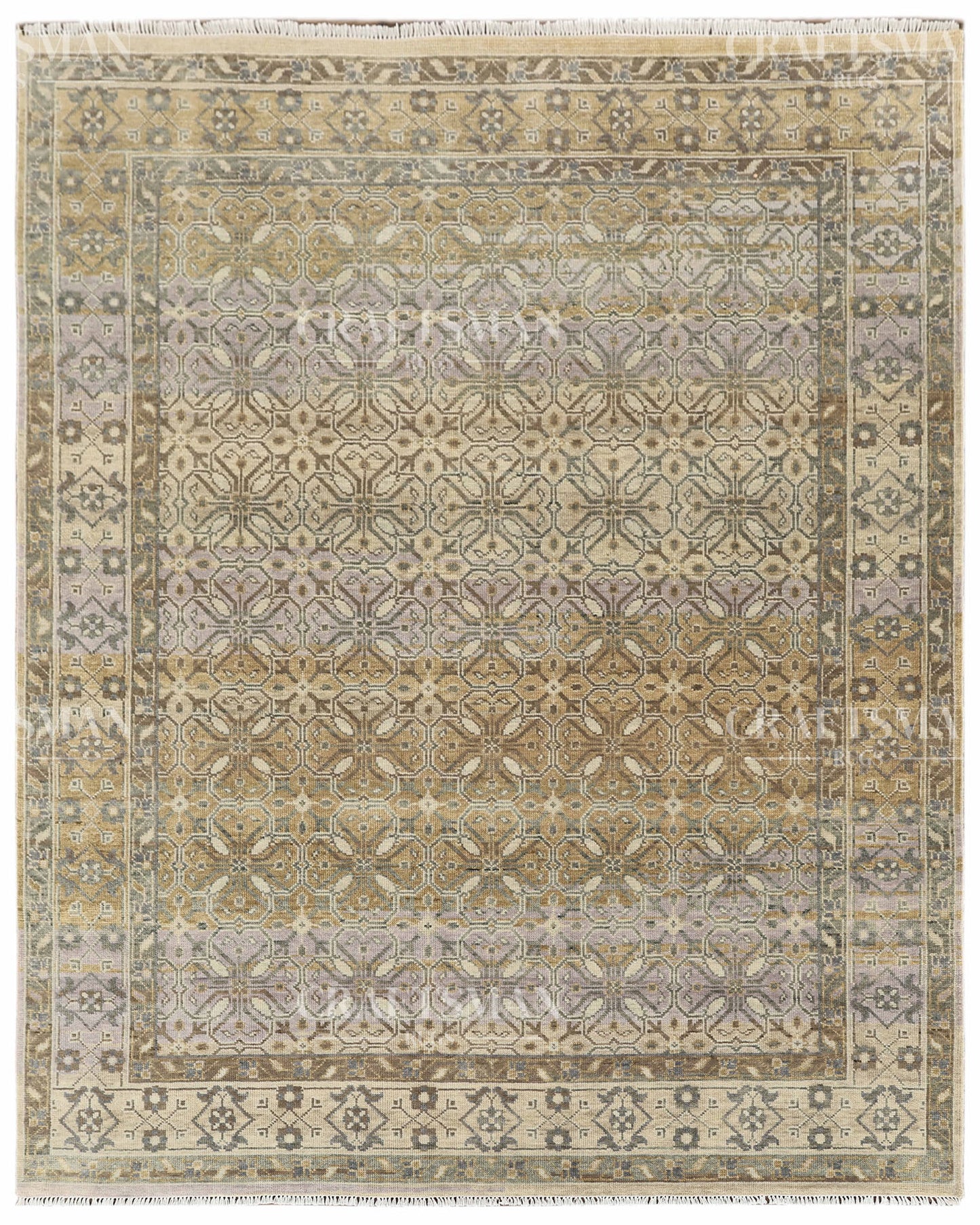 8x10 feet Wool Hand-Knotted Oushak-Inspired Rug | Craftsman Rugs Exclusive